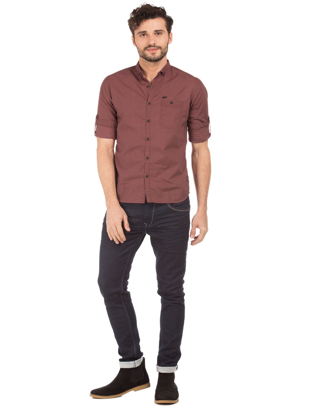 Ed Hardy Men Casual Wear Printed Shirt